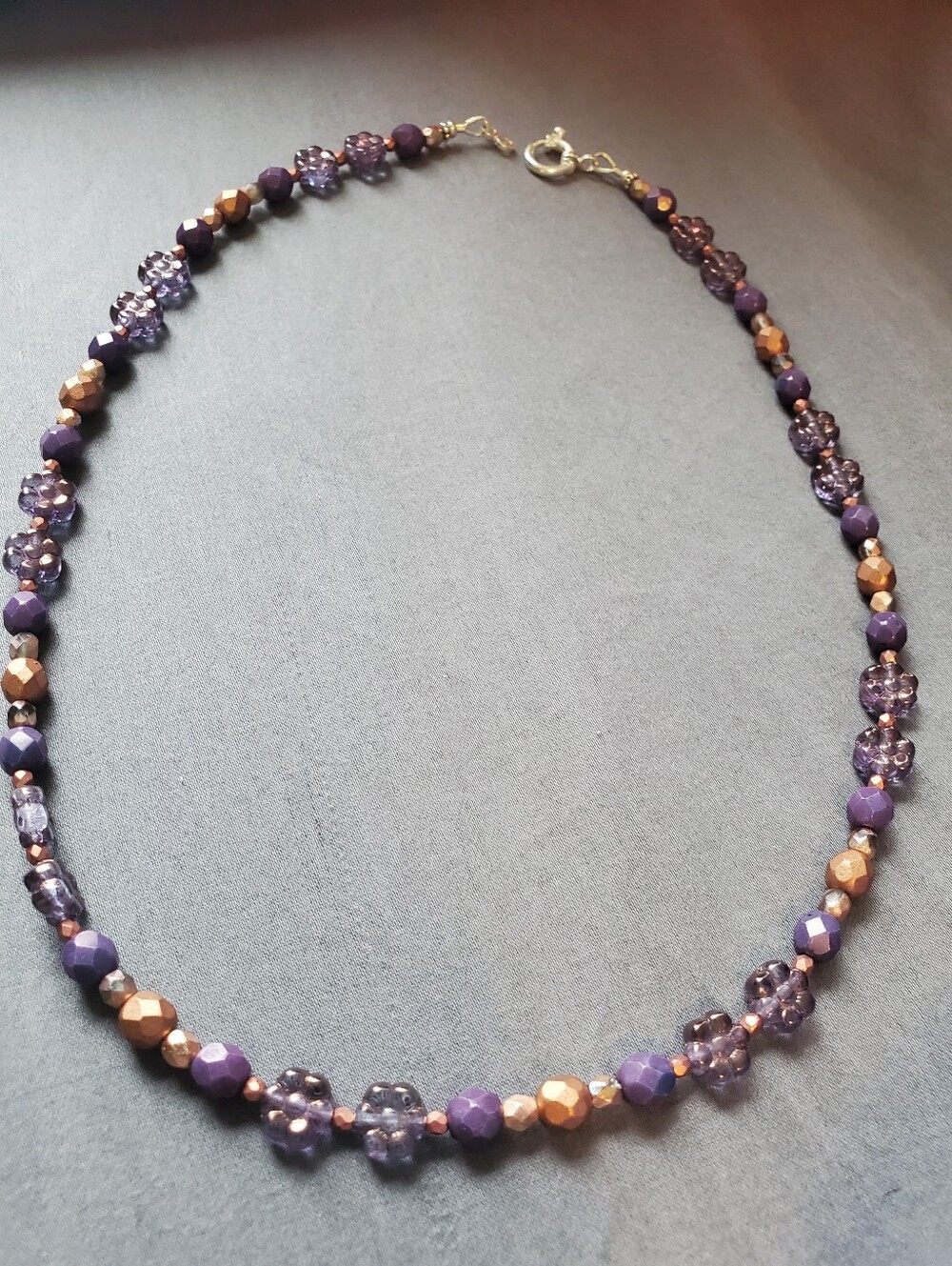 Eyewantjewelry Sterling Silver Flower Beads Necklace Artisan Ooak New